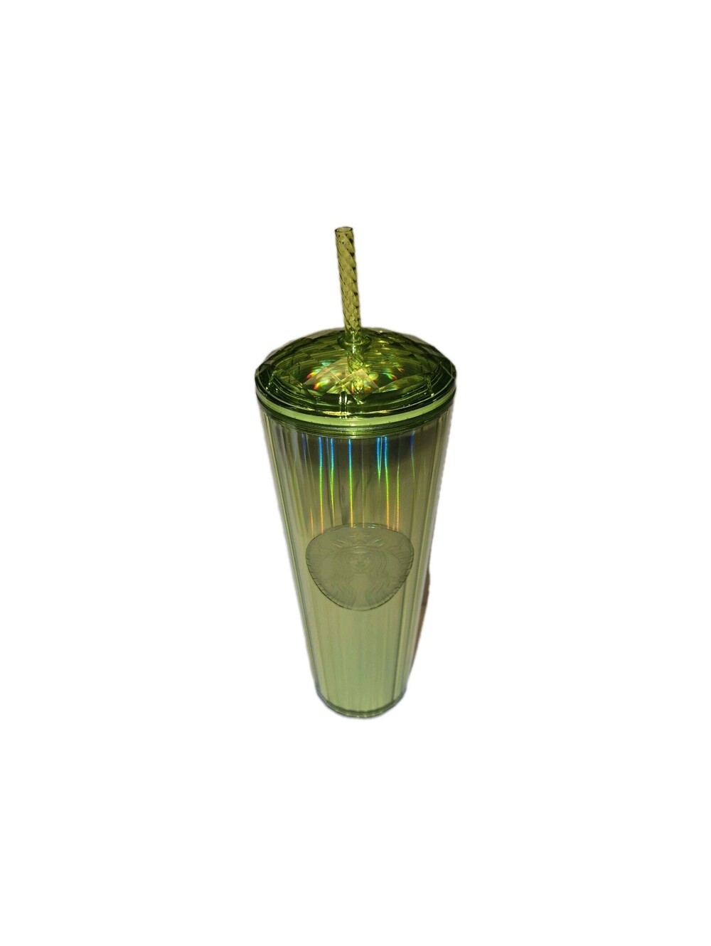 Starbucks Kaleidoscope Lime Green Venti 24oz Cold Tumbler Cup NWT